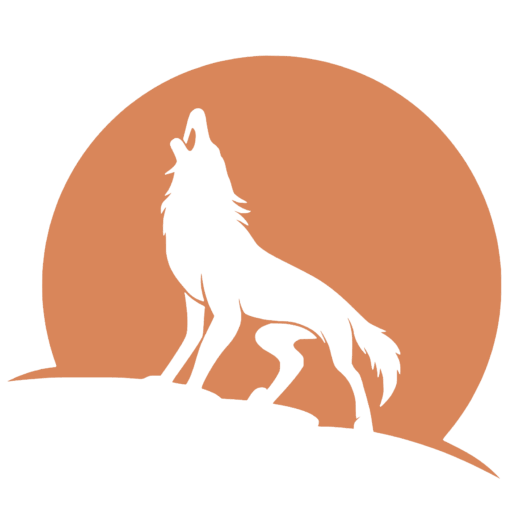 Lead Coyote Peach Logo